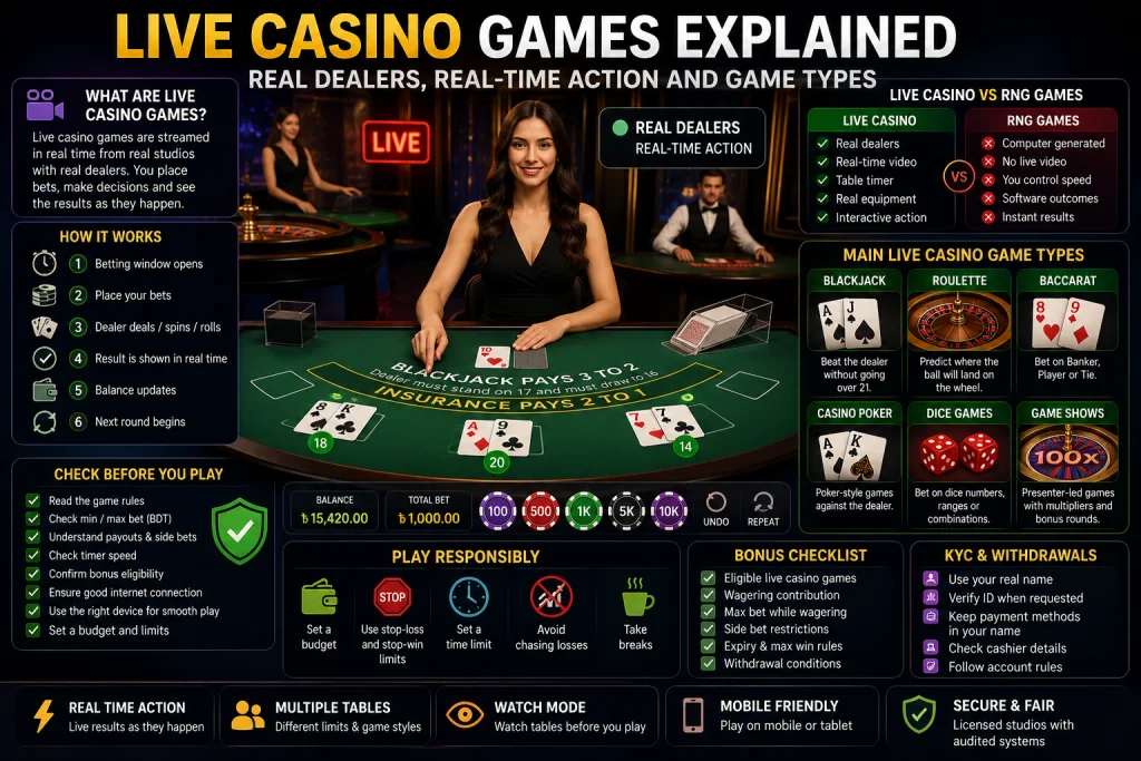 Live Casino Games Explained